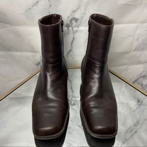 Etienne Aigner square toe mid high boots Size 8.5